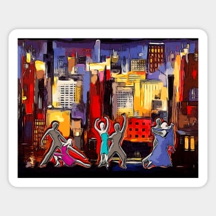 Dancing in the City Sticker